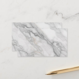 White Marble Appointment Card