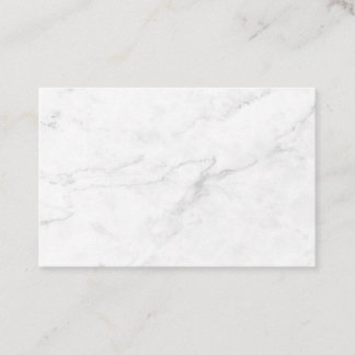 White Marble Appointment Card