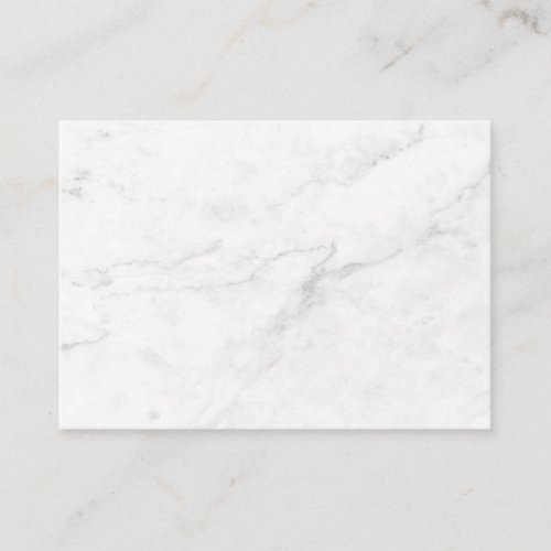 White Marble Appointment Card