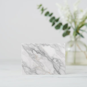 White Marble Appointment Card