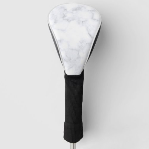 White Marble Background Golf Head Cover