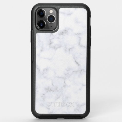White Marble Background OtterBox Symmetry iPhone 11 Pro Max Case