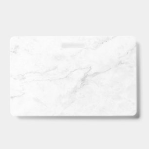 White Marble Badge
