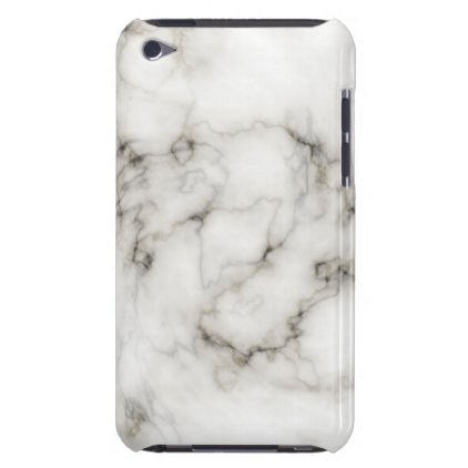 white-marble barely there iPod case