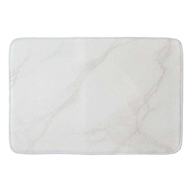 White Marble Bath Mat (Front)