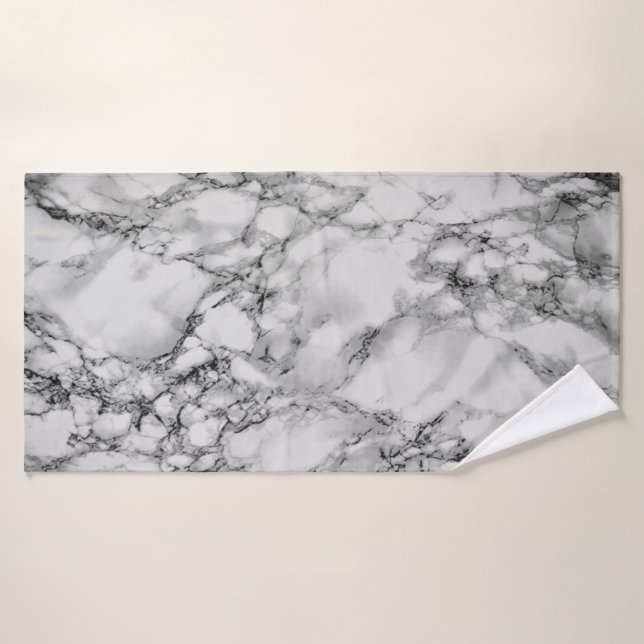 White Marble Bath Towel (Bath Towel)