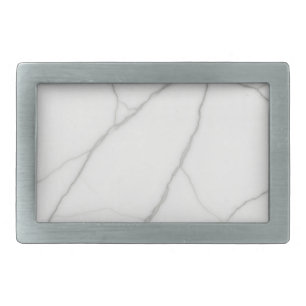White Marble Belt Buckle
