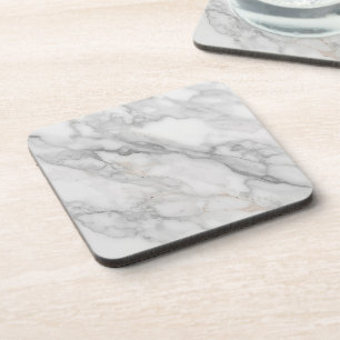 White Marble Beverage Coaster