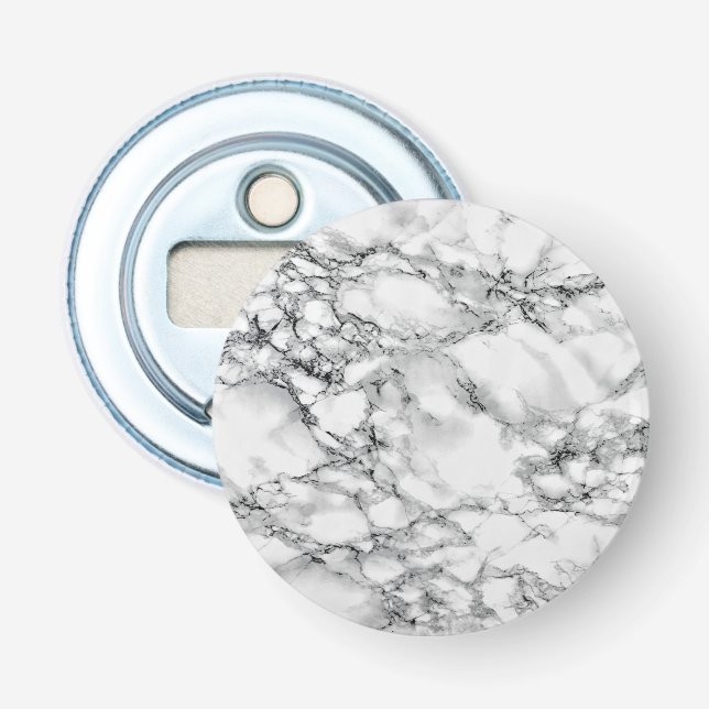 White Marble Bottle Opener (Front)