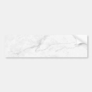 White Marble Bumper Sticker