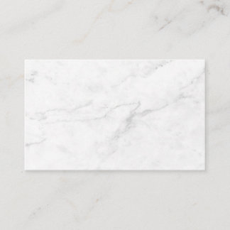 White Marble Business Card