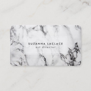White Marble Business Card