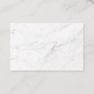 White Marble Business Card