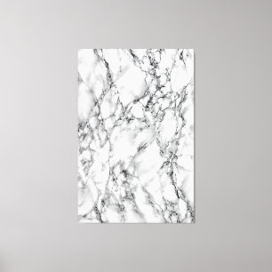 White Marble Canvas Print