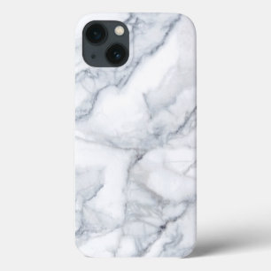 White Marble Carrara Calacatta Texture iPhone 13 Case