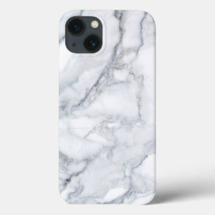 White Marble Carrara Calacatta Texture iPhone 13 Case
