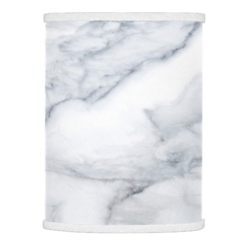 White Marble Carrara Calacatta Texture Lamp Shade