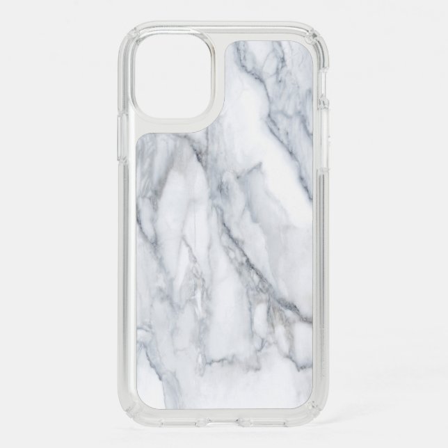 White Marble Carrara Calacatta Texture Speck iPhone 11 Case (Front)