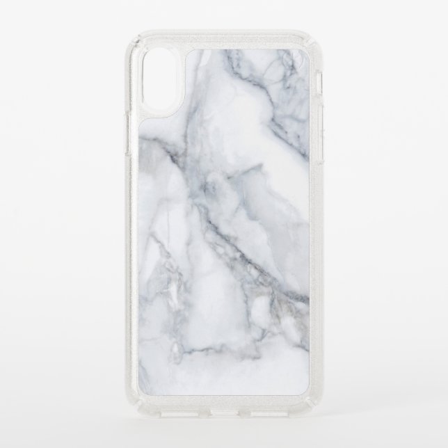 White Marble Carrara Calacatta Texture Speck iPhone XS Max Case (Front)