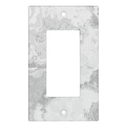 White Marble Carrara Calm Light Switch Cover