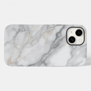 White Marble Case-Mate iPhone 14 Case