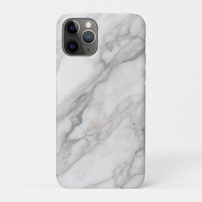 White Marble Case-Mate iPhone Case (Back)