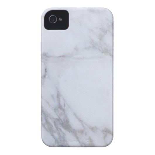 White Marble Case-Mate iPhone Case (Back)