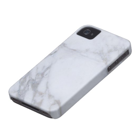 White Marble Case-Mate iPhone Case (Bottom)