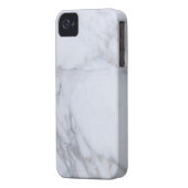 White Marble Case-Mate iPhone Case (Back Left)
