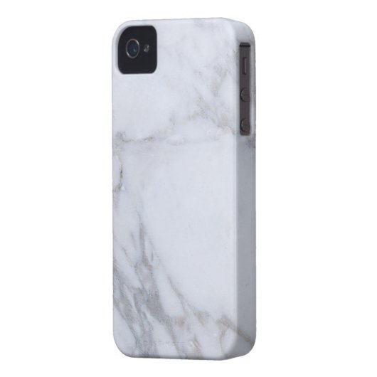 White Marble Case-Mate iPhone Case (Back Left)