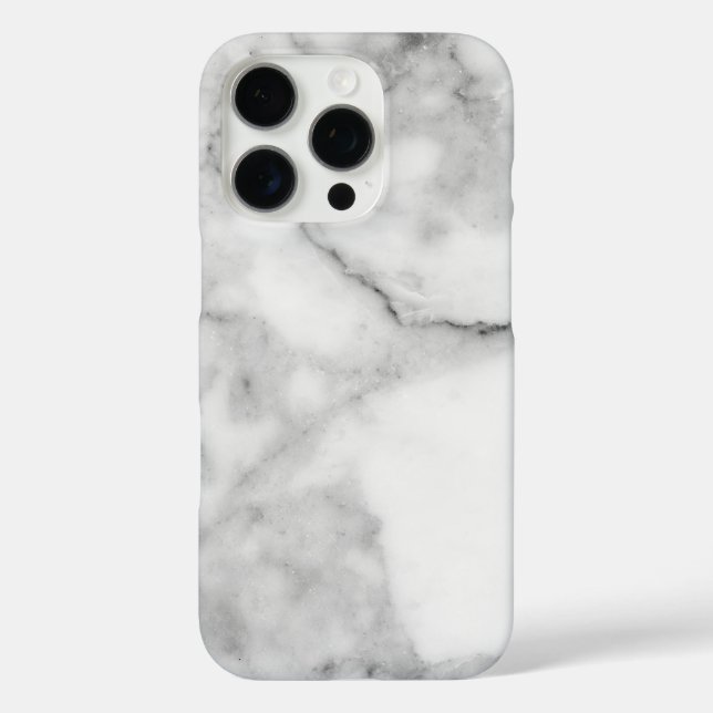 White Marble Case-Mate iPhone Case (Back)