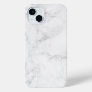 White Marble iPhone 15 Plus Case