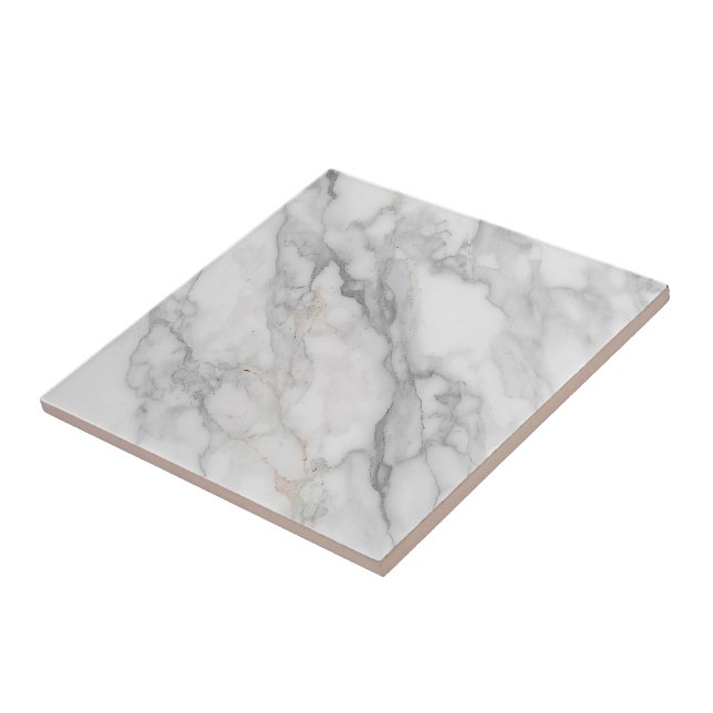 White Marble Ceramic Tile (Side)