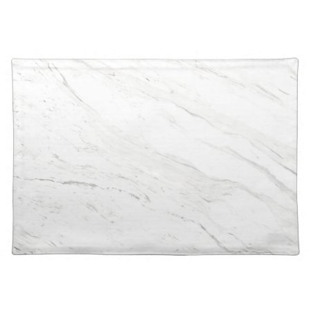 White Marble Cloth Placemat