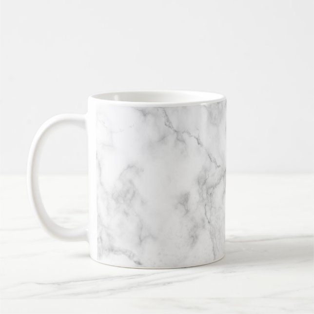 White marble coffee mug (Left)
