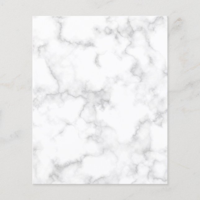 White Marble Craft Scrapbook Paper (Front)
