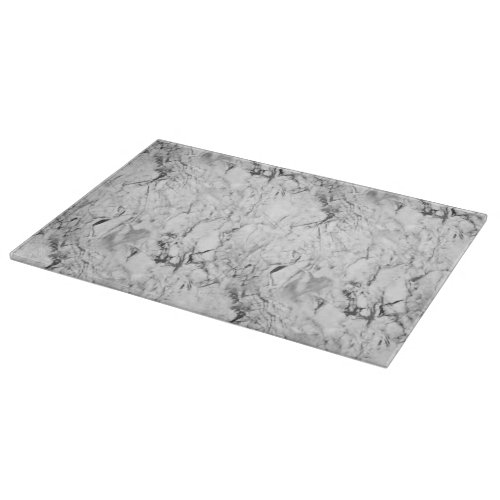 White marble cutting board