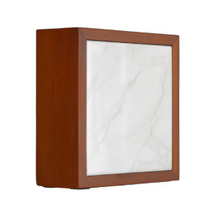 White Marble Desk Organizer