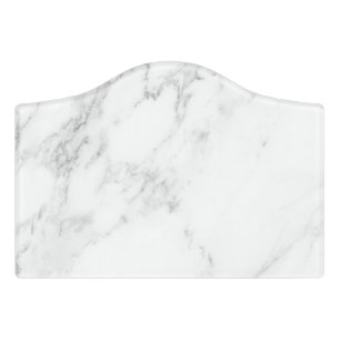 White Marble Door Sign