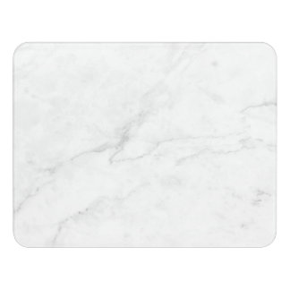 White Marble Door Sign