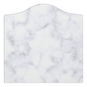 White Marble Door Sign