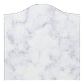 White Marble Door Sign