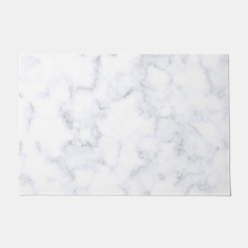 white marble doormat