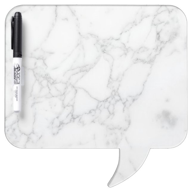 White Marble Dry Erase Board (Front)