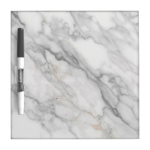 White Marble Dry Erase Board