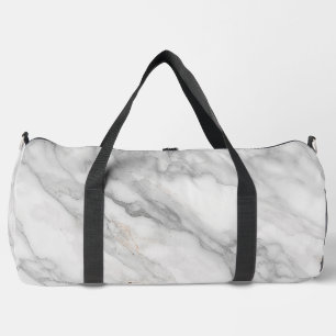 White Marble Duffle Bag