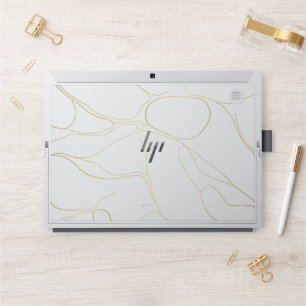 White Marble Elegant HP Laptop Skin