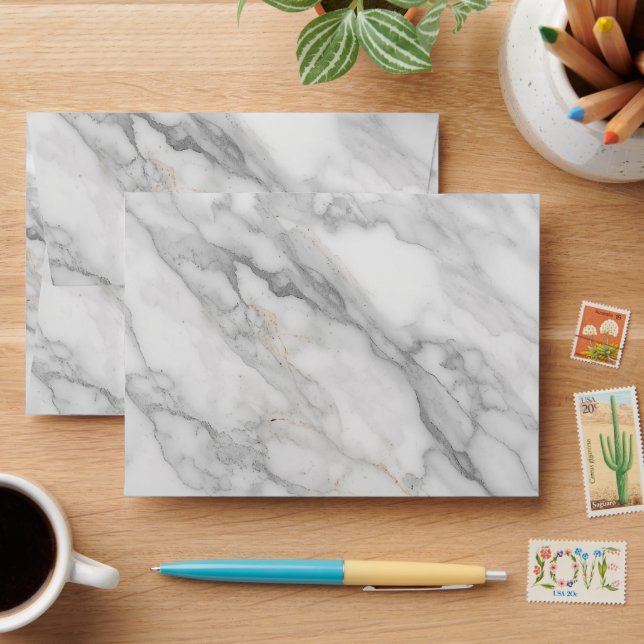 White Marble  Envelope (Desk)