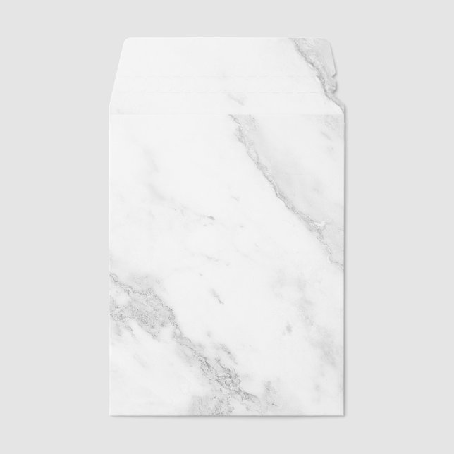 White Marble Envelope Mailers (Front)