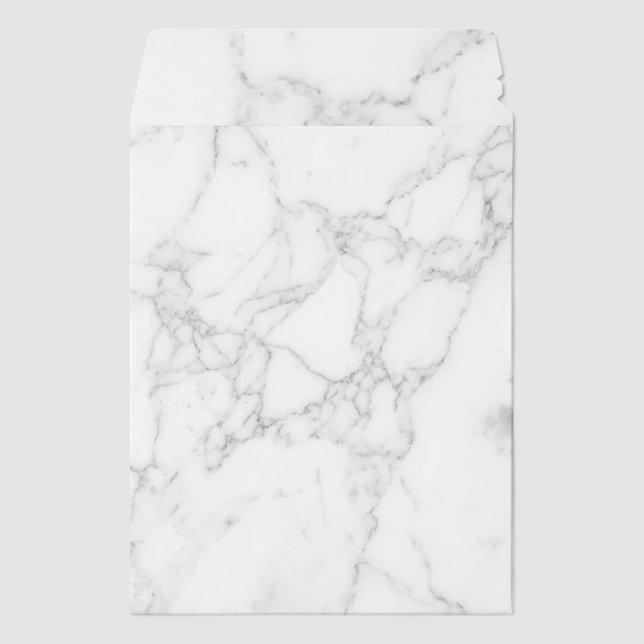 White Marble Envelope Mailers (Front)